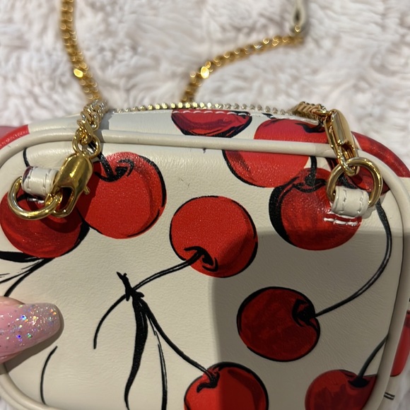 Saint Laurent baby lou cherry print leather micro crossbody bag - Picture 13 of 13